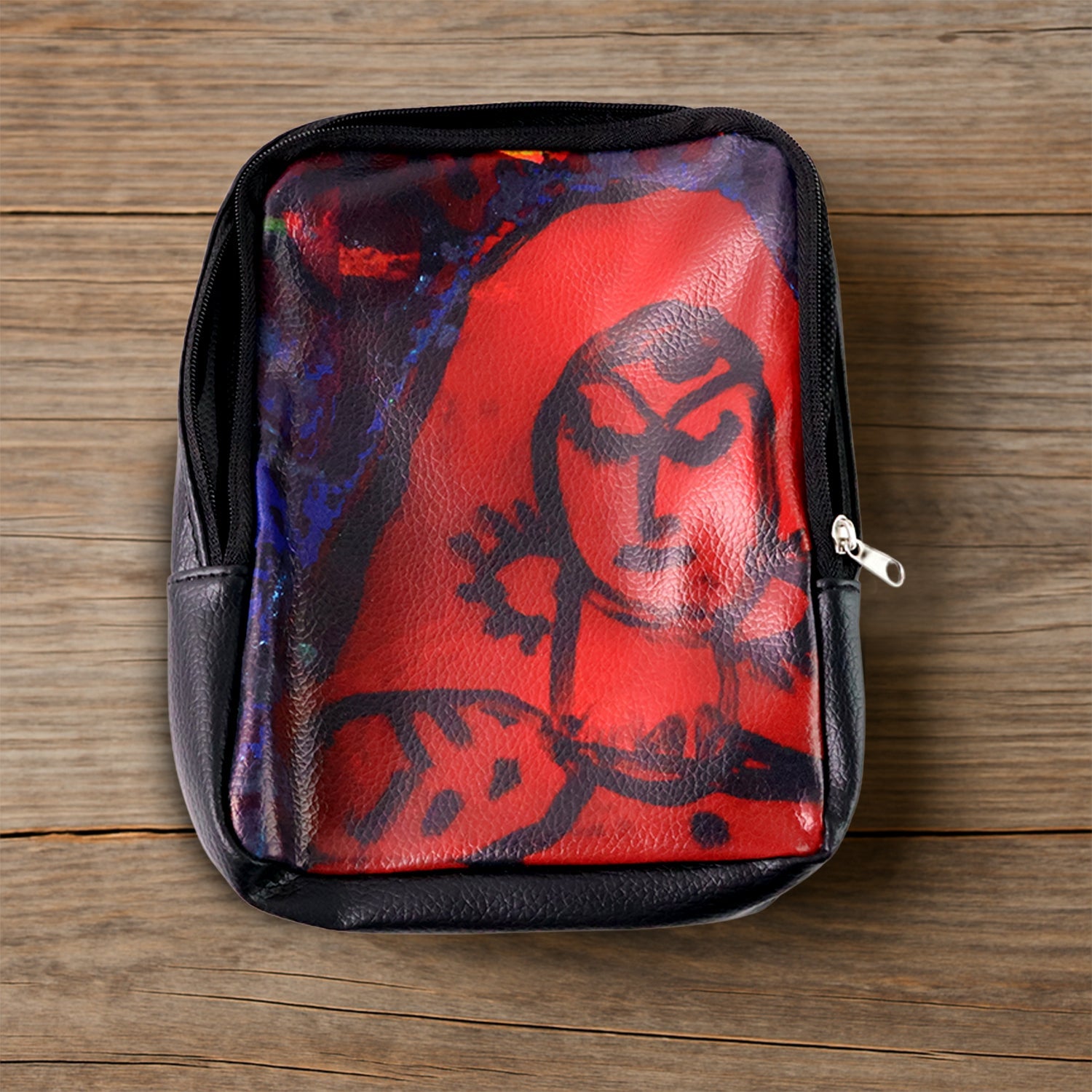 Handcrafted Multipurpose Zipper Pouch with Traditional Art Print Handcrafted Multipurpose Zipper Pouch with Traditional Art Print